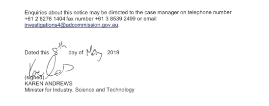 我司“雙反”案在澳“畢業(yè)”, 獲0.2%象征性反補(bǔ)貼稅率結(jié)束復(fù)審之路!(圖3) 我司“雙反”案在澳“畢業(yè)”, 獲0.2%象征性反補(bǔ)貼稅率結(jié)束復(fù)審之路!(圖3)